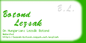 botond lezsak business card